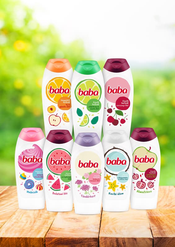 Baba Édesmandula illatú tusfürdő, 400 ml
