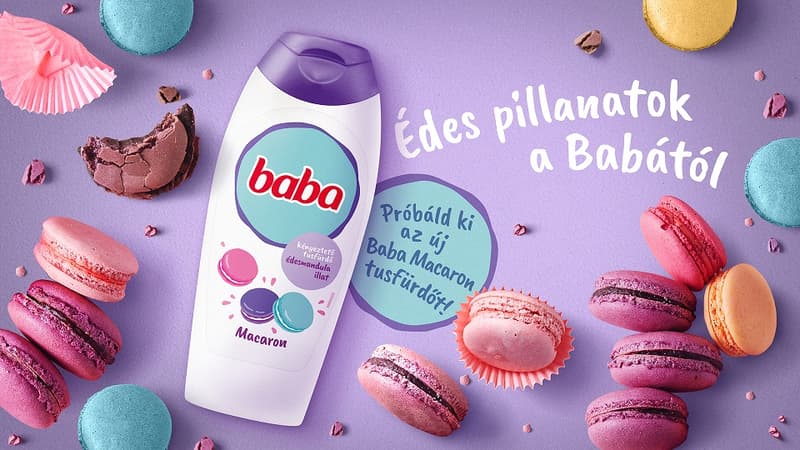 Baba Édesmandula illatú tusfürdő, 400 ml