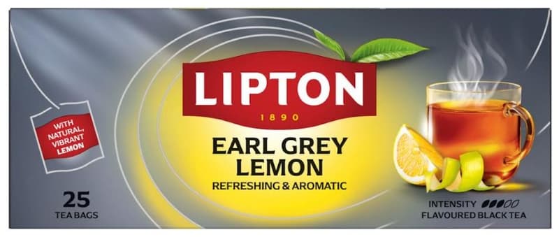 Lipton Earl Gray lemon flavored black tea
