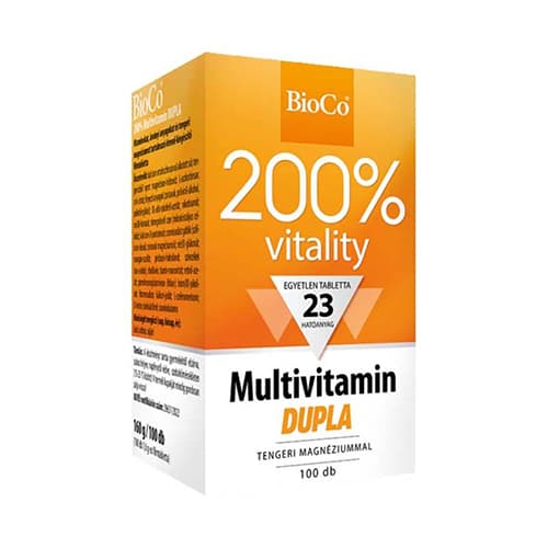 BioCo 200% Vitality Multivitamin Dupla filmtabletta 100 db