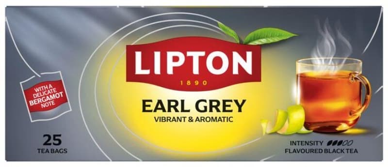 Lipton Earl Gray bergamot flavored black tea