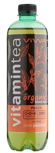 Viwa Vitamintea őszibarack ízű energiamentes üdítő fekete tea kivonattal