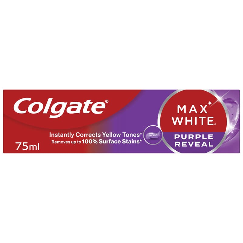 COLGATE TOOTHPASTE MAX WHITE ONE PURPLE