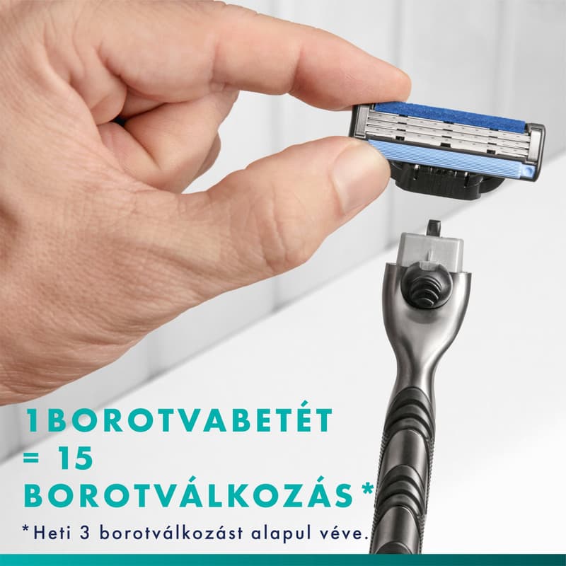 Gillette Mach3 Razor Handle + 2 Blade Refills