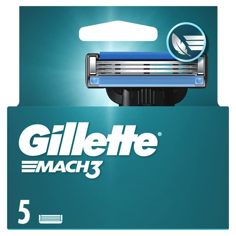 Gillette Mach3 Men’s Razor Blade Refills, 5 Count