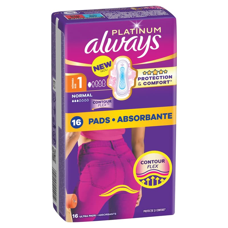Always Platinum Egészségügyi Betét, 1-es méret, 16 db