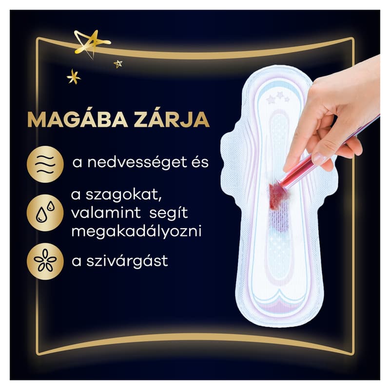 Always Ultra Sanitary Towels Secure Night Extra (Size 5) Wings, 10 ct