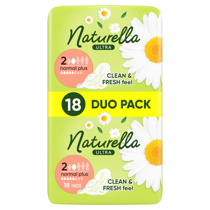 Naturella Ultra Normal Plus, Size 2, Sanitary Towels With Wings, 18 ct