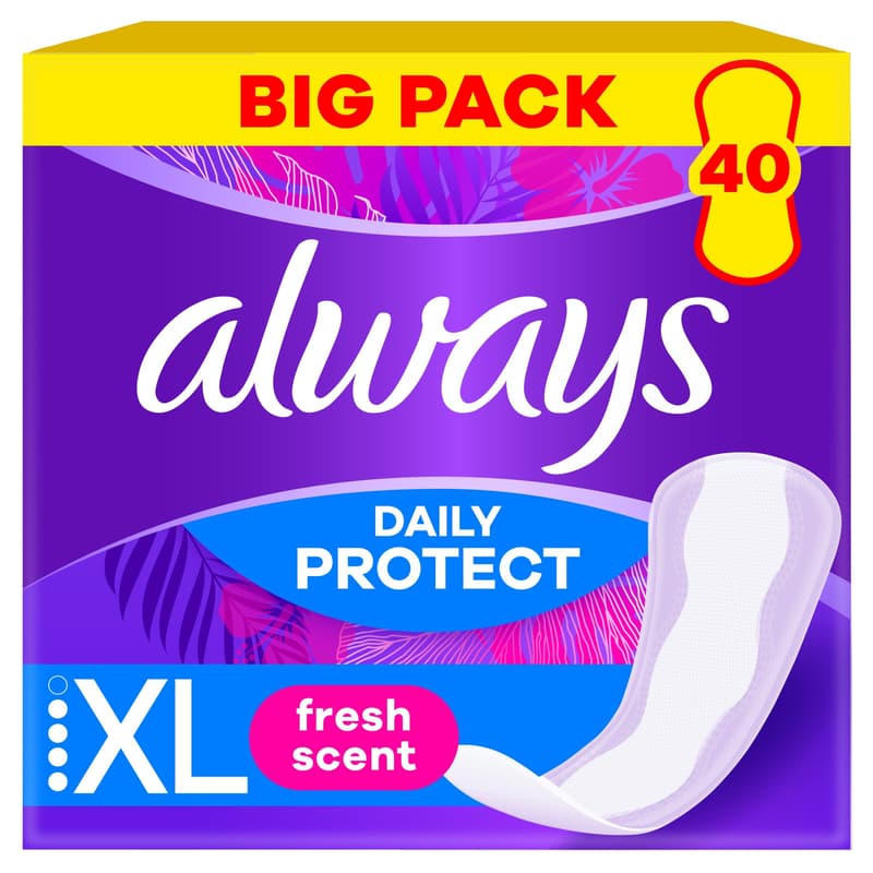 Always Daily Protect Tisztasági Betét Friss Illattal, Extra Hosszú