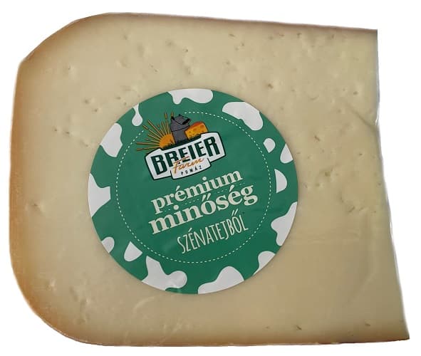 Breier Farm Pilisi sajt, darabolt, félkemény, rúzsbevonattal érő sajt