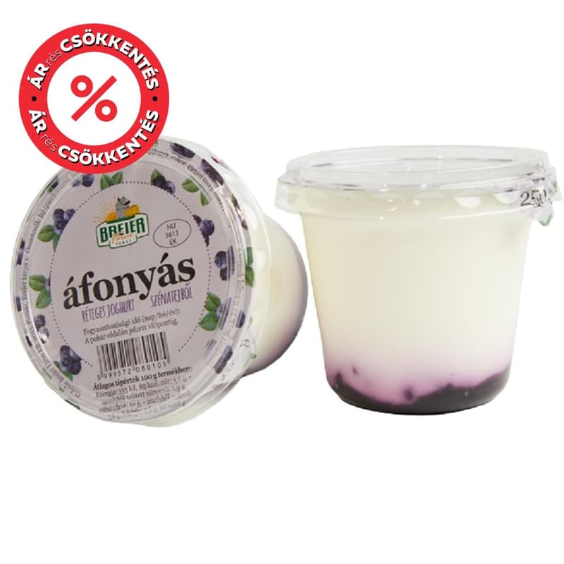 Breier Farm's Blueberry Yogurt