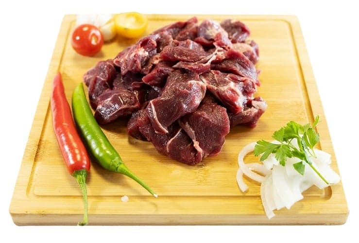 Hungarian variegated fresh checkered beef leg