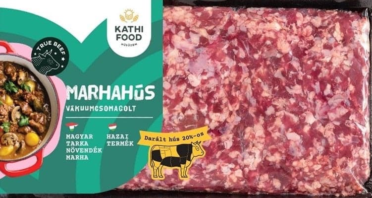 Magyar tarka növendék friss marha előkészített hús parajdi sóval