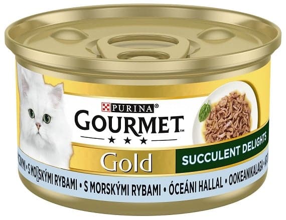GOURMET GOLD Succulent Delights Wet cat in ocean fish 85g