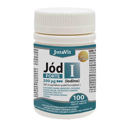 JutaVit Jód 200 mcg Forte tabletta 100 db