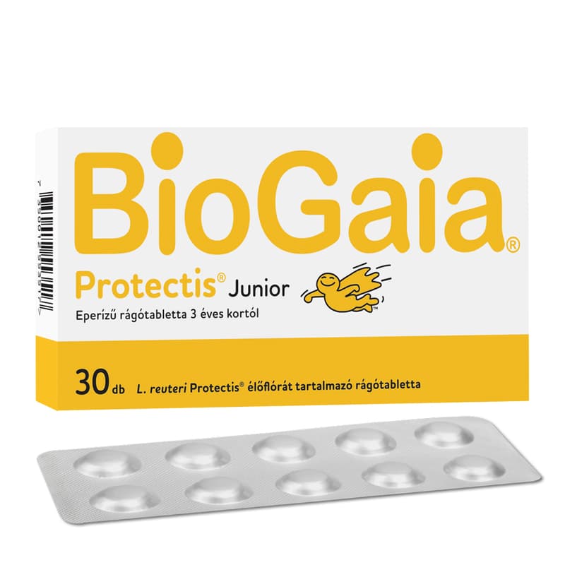 BioGaia Protectis Junior eperízű rágótabletta 30 db