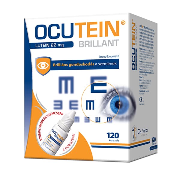 Ocutein Brillant kapszula 120 db + Ocutein Sensitive Care szemcsepp 15ml