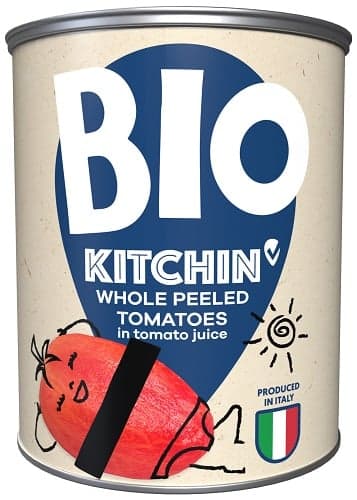 Kitchin BIO Egész hámozott paradicsom paradicsomlében (400 g)
