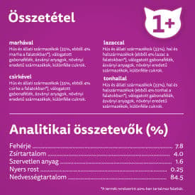 Whiskas tasakos eledel vegyes válogatás felnőtt macskák számára, 40x85 g