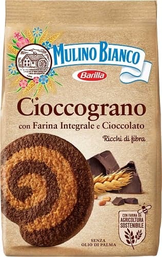 Barilla Mulino Bianco Cioccograno - Wholemeal Chocolate Crumbly Biscuit