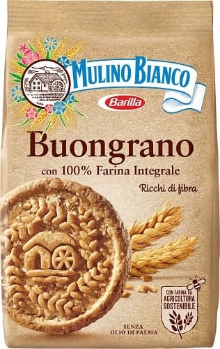 Barilla Mulino Bianco Buongrano - Wholemeal Crumbly Biscuit With Cane Sugar and Wholemeal Crunchy Spelt