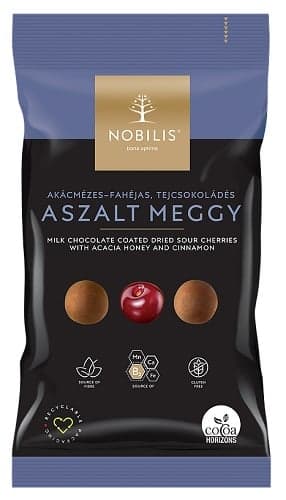 Nobilis Akácmézes, fahéjas, tejcsokoládés meggydrazsé