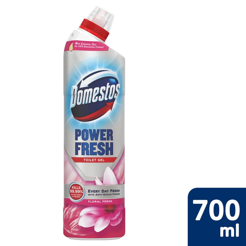 Domestos Power Fresh toilet cleaning gel 700ml - Floral Fresh