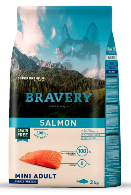 Bravery Salmon Mini Adult Small Breeds 2 kg dry dog food