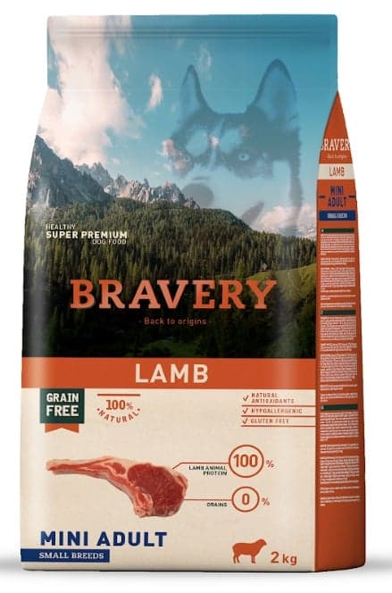 Bravery Lamb Mini Adult Small Breeds 2 kg dry dog food