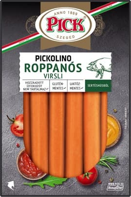 Pick Pickolino crunchy frankfurter from pork 300g