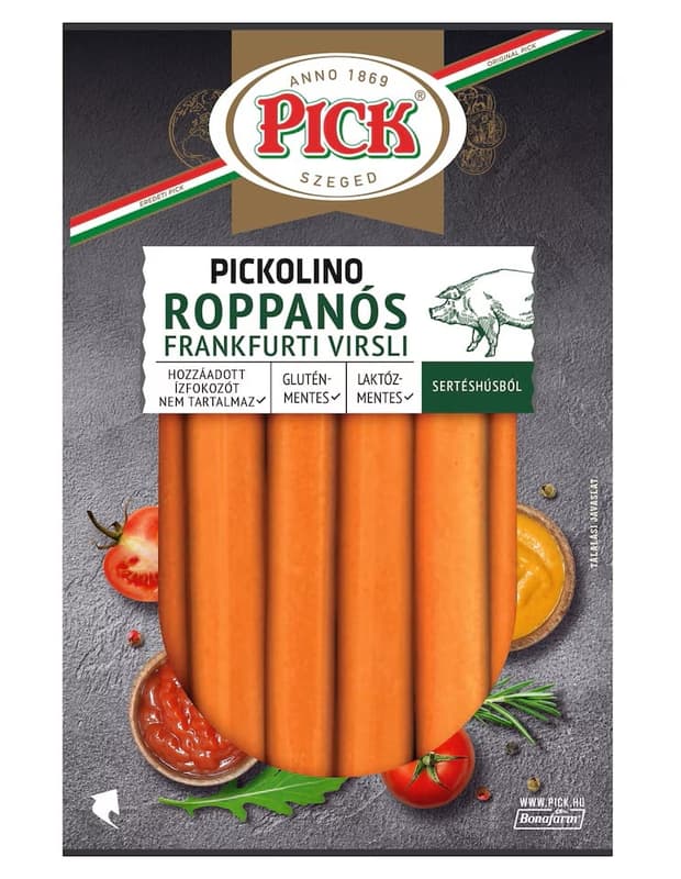 Pick Pickolino crunchy frankfurter from pork 300g