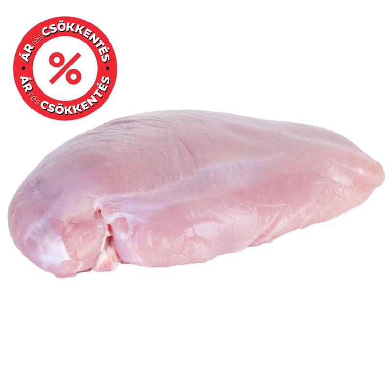 Fresh turkey breast fillets vacuum packed