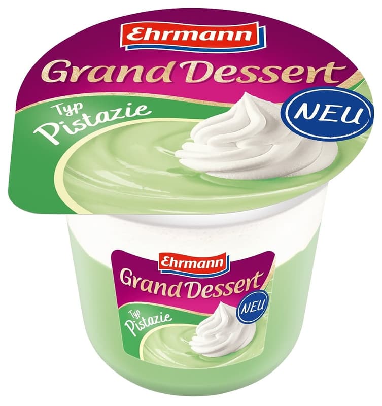 Ehrmann Grand Dessert Pistachio Pudding with Topping