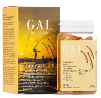 GAL Omega-3 Eco, 700 mg Omega-3 x 60 lágyzselatin-kapszula