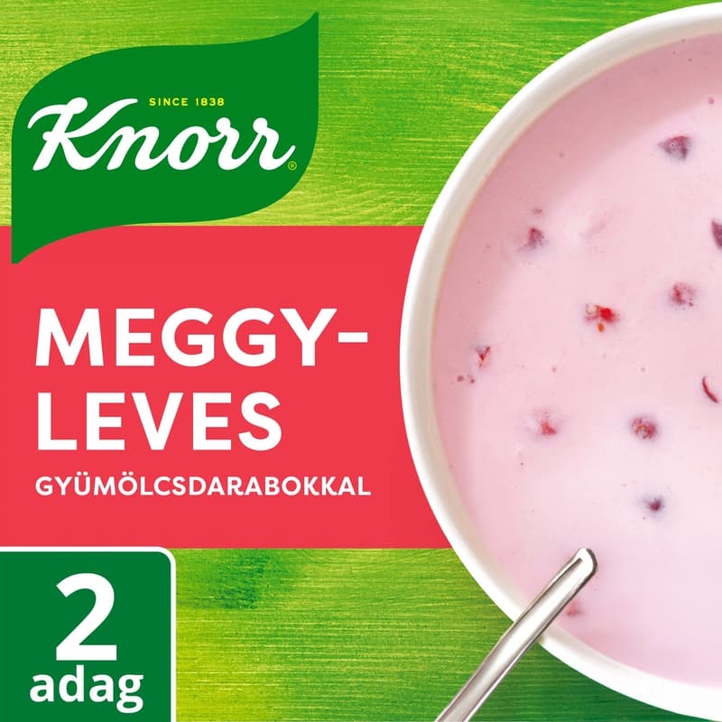 Knorr Refreshing Flavors cherry soup with pieces of fruit