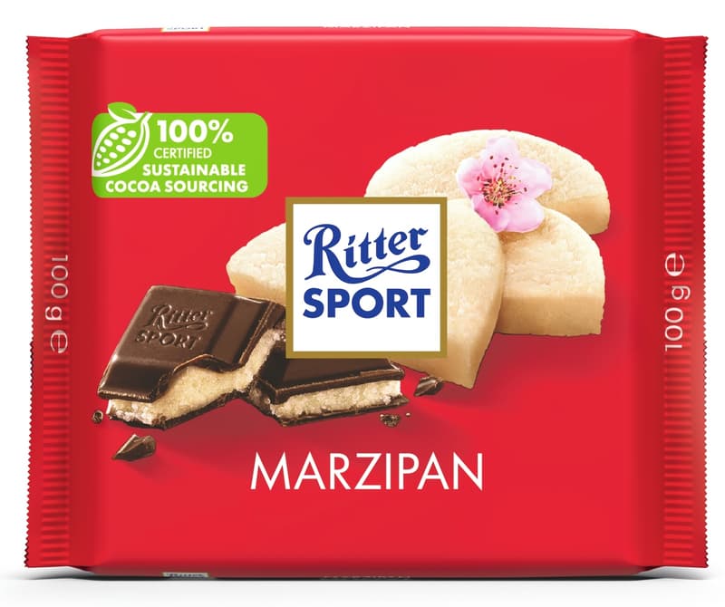 Ritter Sport Marcipánnal töltött étcsokoládé