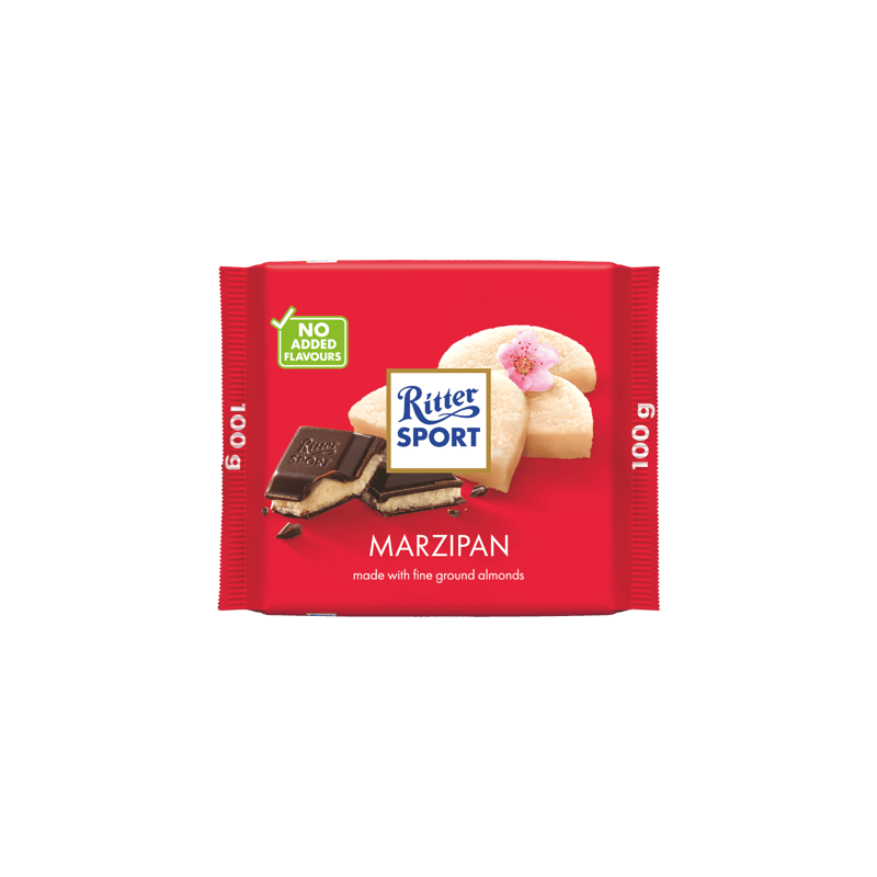 Ritter Sport Dark chocolate with marzipan filling (44%) 100g