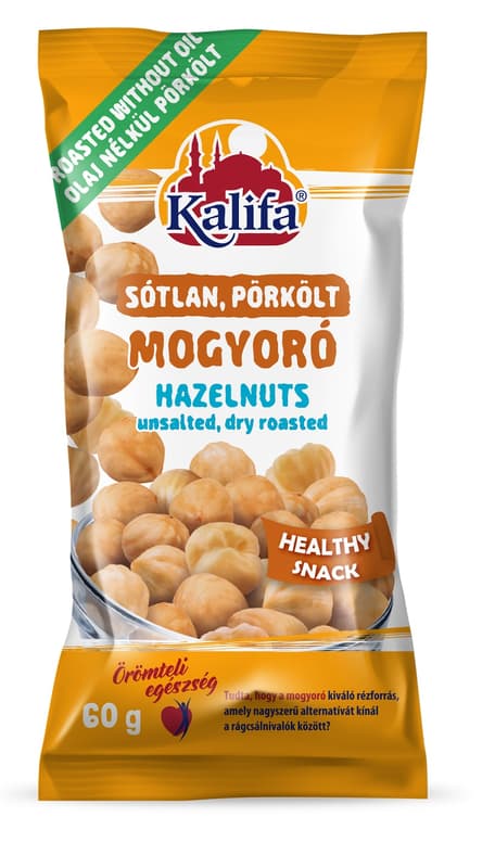 Kalifa törökmogyoró blans sótlan, pörkölt (szárazon, olaj nélkül pörkölt)