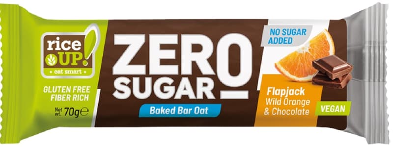 Rice Up Zero Sugar Flapjack wild orange & chocolate