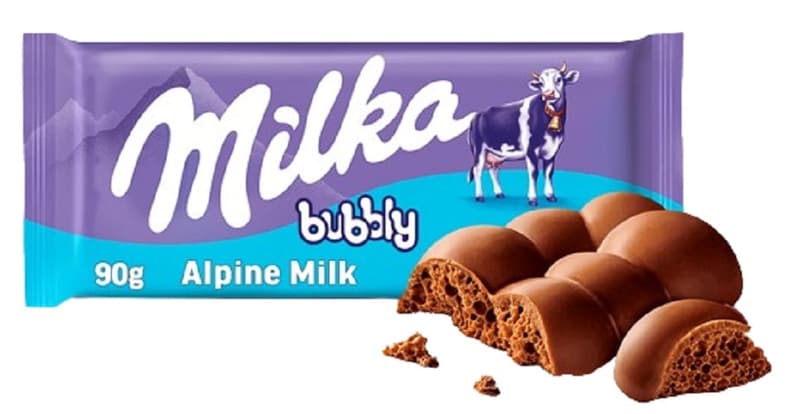 MILKA 90G BUBBLY MLK