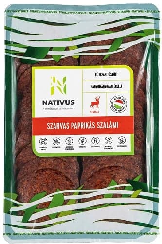 Nativus deer salami with paprika flavour