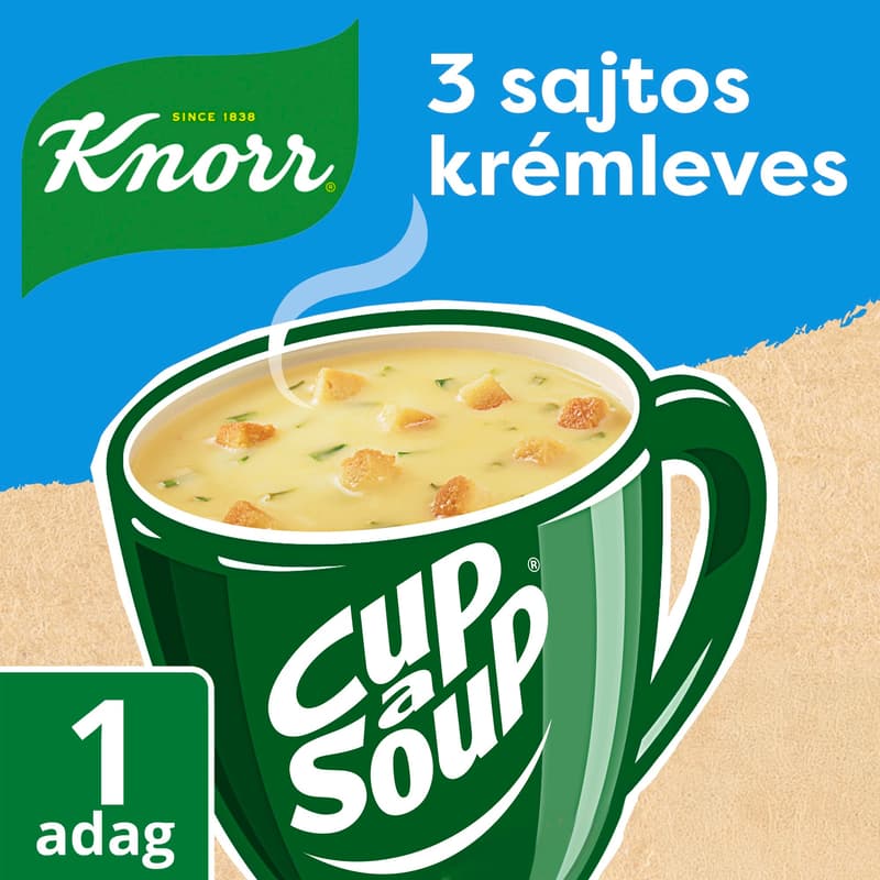 Knorr Cup with Soup 3 cheese cream soup with bun cubes
