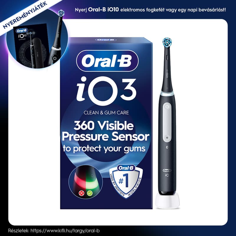Oral-B iO 3 Black Electric Toothbrush 
