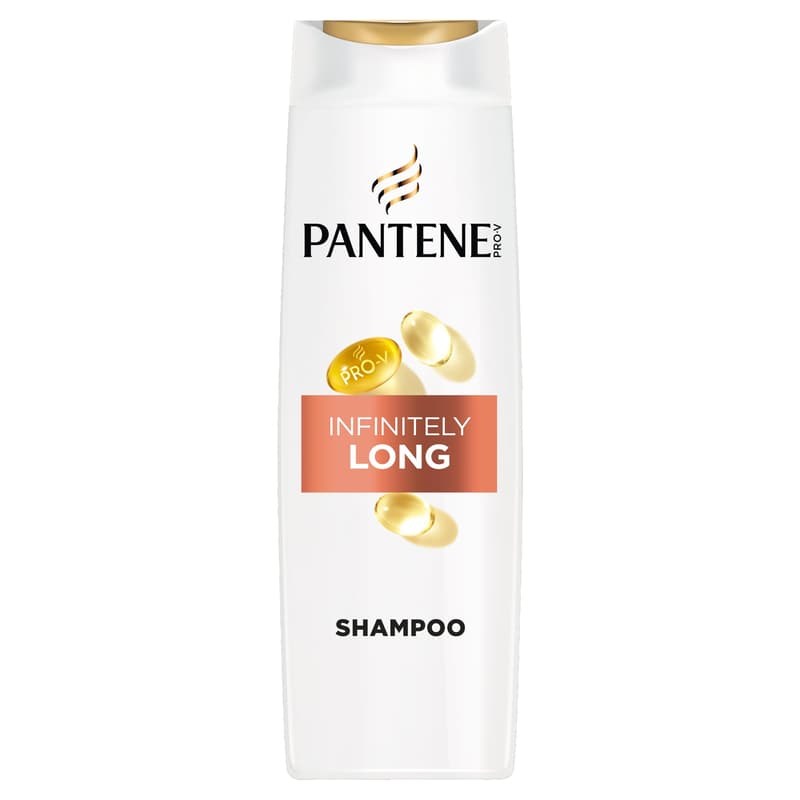 Pantene Pro-V Shampoo, Infinitely Long | Strengthen & Nourish Mid To Long Damaged Hair | 400 ml