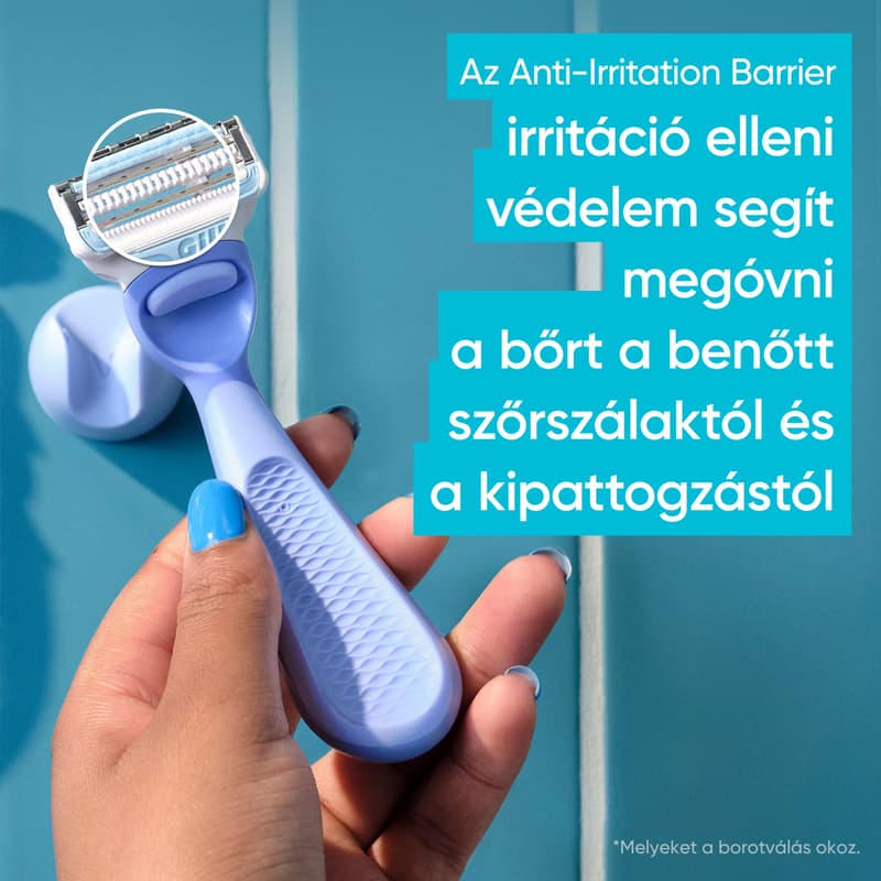 Gillette Venus Intim Szőrzethez és Bőrterülethez Tervezett Borotvabetét Női Borotvához, 3 db