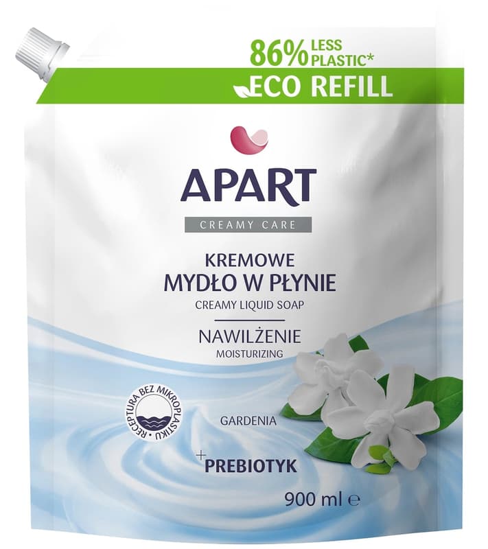APART Creamy Care liquid soap 900ml refill Gardenia