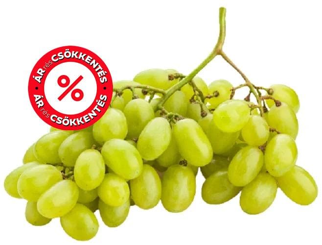 Hazai fehér csemegeszőlő, csomagolt