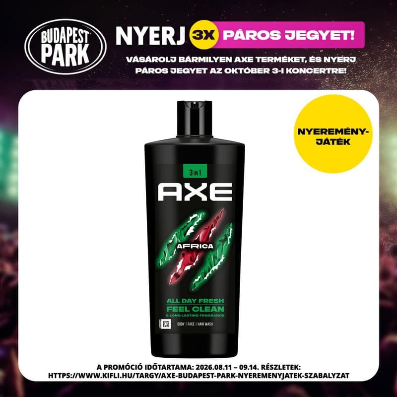 AXE Africa tusfürdő, 700 ml