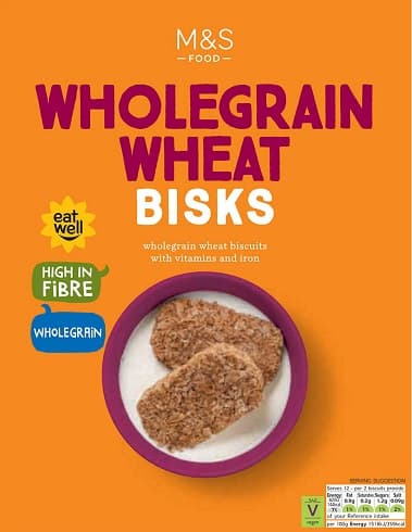 Marks & Spencer 24 whole wheat biscuits with added vitamins and iron