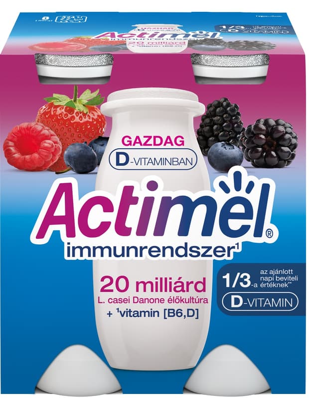 Danone Actimel Forest Fruit Flavoured Yogurt Drink (4x100g)